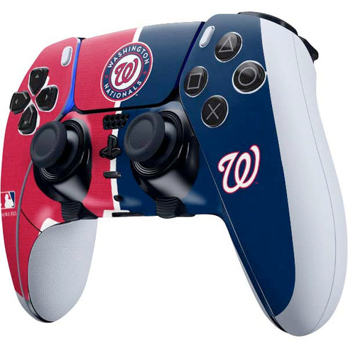 MLB Washington Nationals Split PS5 DualSense Edge Pro Controller Skin