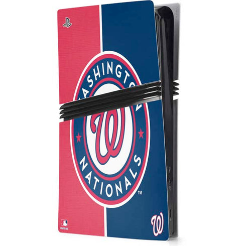 MLB Washington Nationals Split PS5 Pro Console Skin
