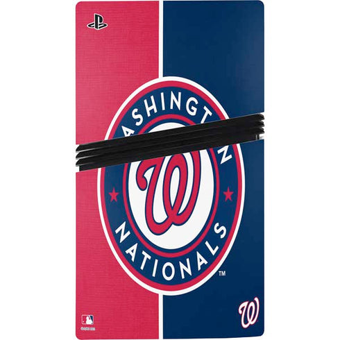 MLB Washington Nationals Split PS5 Pro Console Skin