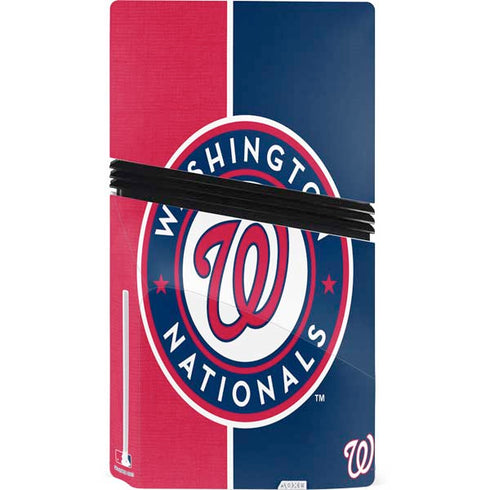 MLB Washington Nationals Split PS5 Pro Disk Console Skin