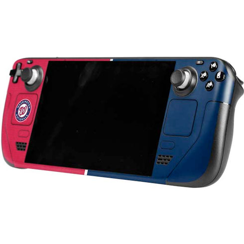 MLB Washington Nationals Split Steam Deck Handheld Gaming Computer OLED Skin