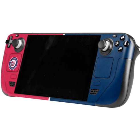 MLB Washington Nationals Split Steam Deck Handheld Gaming Computer Skin