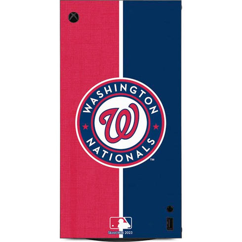MLB Washington Nationals Split XBox Series X Digital Edition Console Skin