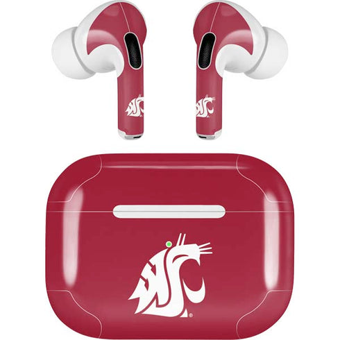 Washington State University Cougars Logo AirPods Pro 2nd Gen Skin