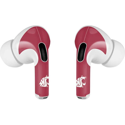 Washington State University Cougars Logo AirPods Pro 2nd Gen Skin