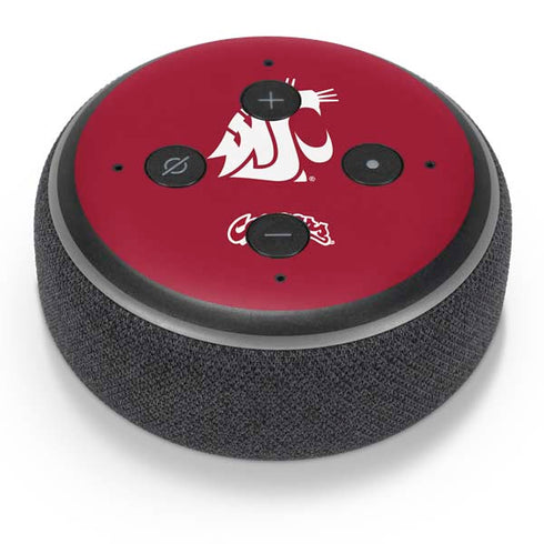 Washington State University Cougars Logo Amazon Echo Dot Skin