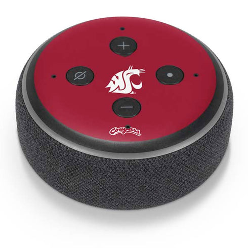 Washington State University Cougars Logo Amazon Echo Dot Skin
