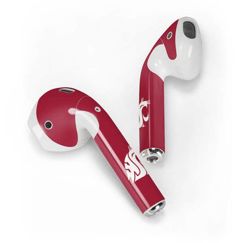 Washington State University Cougars Logo Apple AirPods 2 Skin