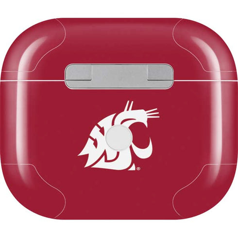 Washington State University Cougars Logo Apple AirPods (3rd Gen 2021) Skin