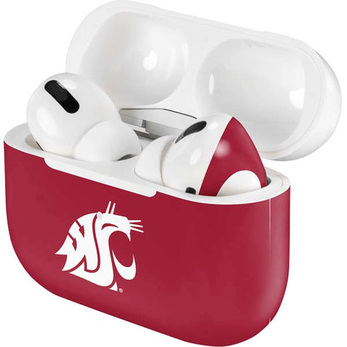 Washington State University Cougars Logo Apple AirPods Pro Skin