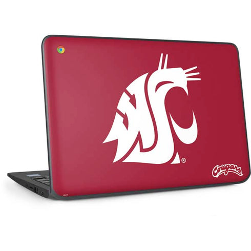 Washington State University Cougars Logo HP Chromebook Skin