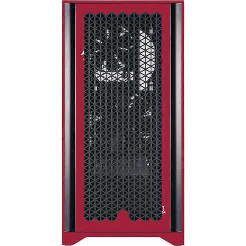 Washington State University Cougars Logo Corsair 4000D Tempered Glass Mid-Tower ATX Case Skin