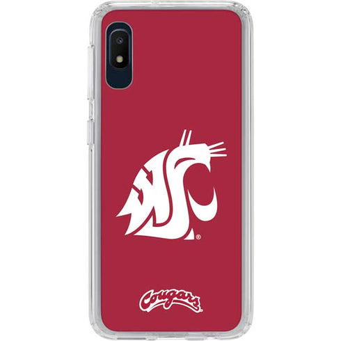Washington State University Cougars Logo Galaxy A10e Clear Case