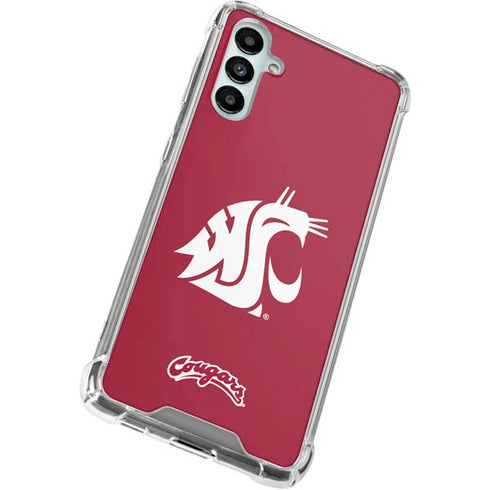 Washington State University Cougars Logo Galaxy A14 5G Clear Case