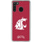 Washington State University Cougars Logo Galaxy A21 Clear Case