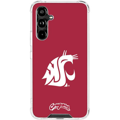 Washington State University Cougars Logo Galaxy A54 5G Clear Case