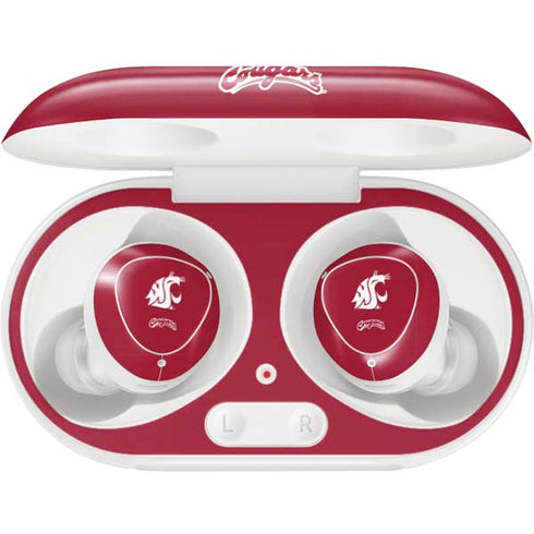 Washington State University Cougars Logo Galaxy Buds Plus Skin