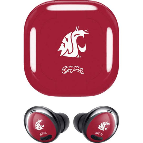 Washington State University Cougars Logo Galaxy Buds Pro Skin