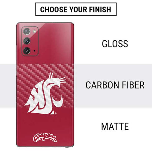 Washington State University Cougars Logo Galaxy Note20 5G Skin