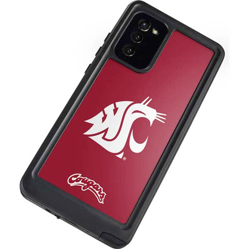 Washington State University Cougars Logo Galaxy Note20 5G Waterproof Case