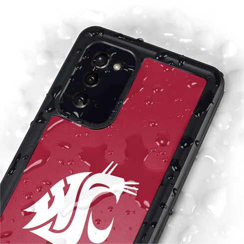Washington State University Cougars Logo Galaxy Note20 5G Waterproof Case