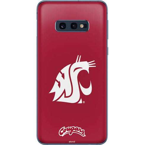Washington State University Cougars Logo Galaxy S10e Skin