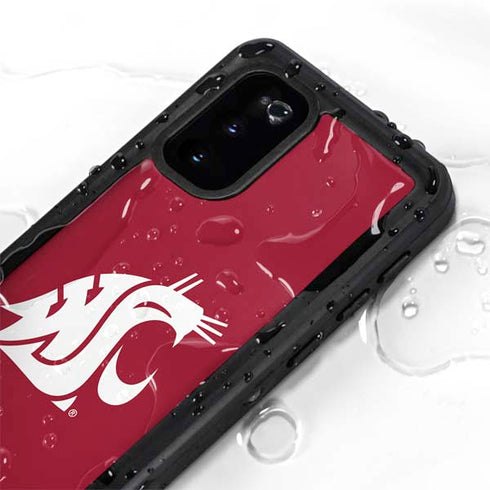 Washington State University Cougars Logo Galaxy S20 Waterproof Case