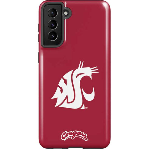 Washington State University Cougars Logo Galaxy S21 FE Pro Case