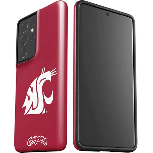 Washington State University Cougars Logo Galaxy S21 Ultra 5G Pro Case