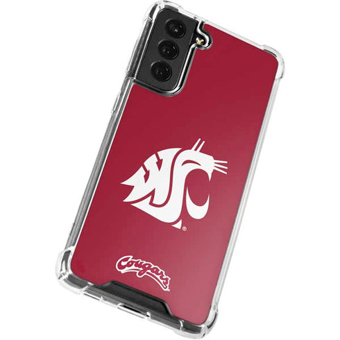 Washington State University Cougars Logo Galaxy S22 Plus Clear Case