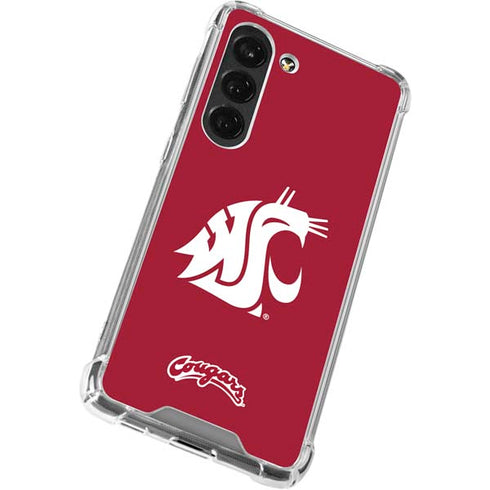 Washington State University Cougars Logo Galaxy S23 Clear Case