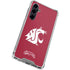 Washington State University Cougars Logo Galaxy S23 FE Clear Case