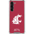 Washington State University Cougars Logo Galaxy S23 Plus Clear Case
