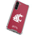 Washington State University Cougars Logo Galaxy S23 Plus Clear Case