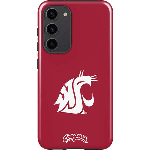 Washington State University Cougars Logo Galaxy S23 Plus Pro Case