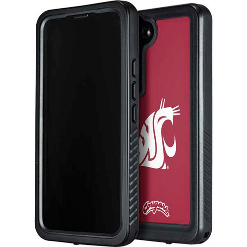 Washington State University Cougars Logo Galaxy S23 Plus Waterproof Case