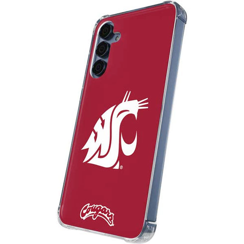 Washington State University Cougars Logo Galaxy S24 Clear Case