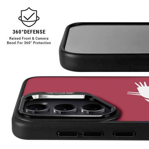 Washington State University Cougars Logo Galaxy S24 FE Kickstand Case