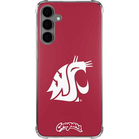 Washington State University Cougars Logo Galaxy S24 Plus Clear Case