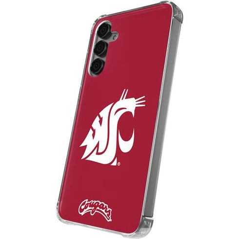 Washington State University Cougars Logo Galaxy S24 Plus Clear Case