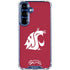 Washington State University Cougars Logo Galaxy S25 FE Clear Case