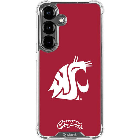 Washington State University Cougars Logo Galaxy S26 Plus Clear Case