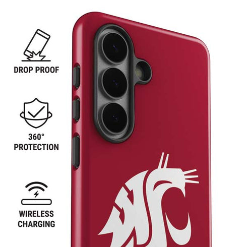 Washington State University Cougars Logo Galaxy S26 Plus Impact Case