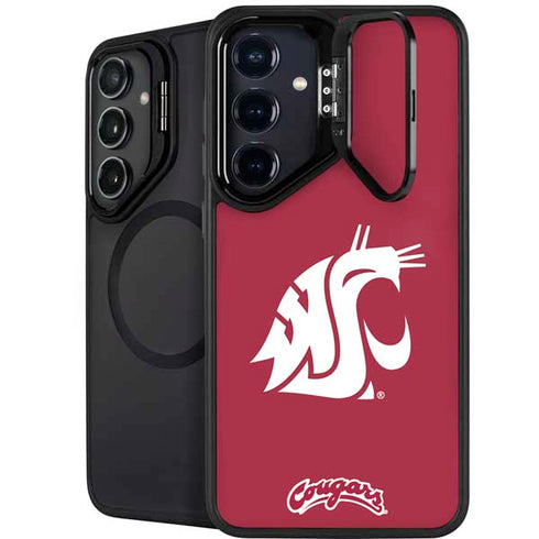 Washington State University Cougars Logo Galaxy S26 Plus Kickstand Case