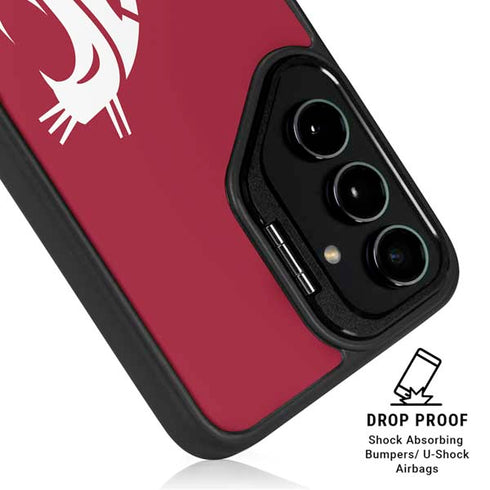 Washington State University Cougars Logo Galaxy S26 Plus Kickstand Case
