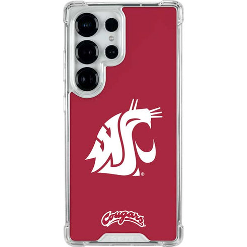 Washington State University Cougars Logo Galaxy S26 Ultra Clear Case