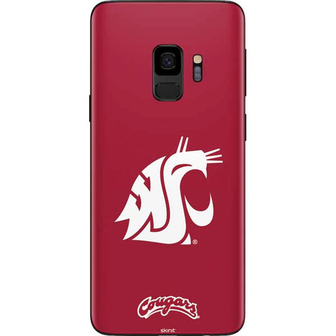 Washington State University Cougars Logo Galaxy S9 Skin