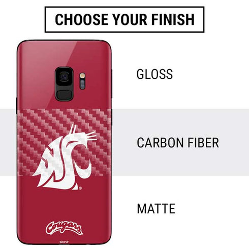 Washington State University Cougars Logo Galaxy S9 Skin