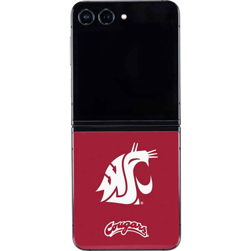 Washington State University Cougars Logo Galaxy Z Flip5 5G Skin