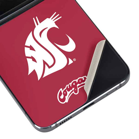 Washington State University Cougars Logo Galaxy Z Flip5 5G Skin
